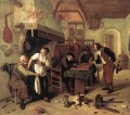 En The Tavern, el pintor de género holandés Jan Steen.